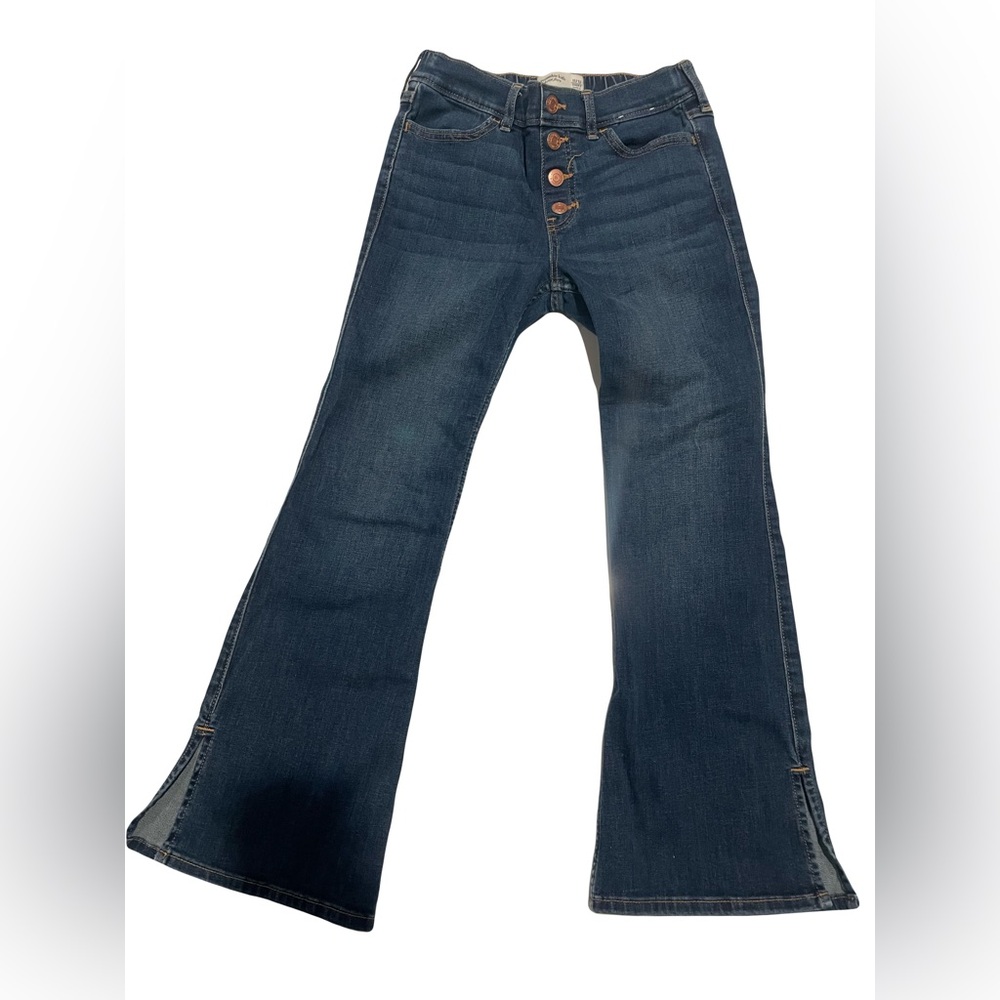 Abercrombie Kids High Rise Flare Jeans 11/12 Short